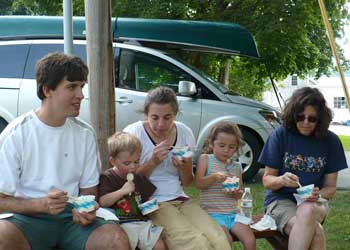 Family eating